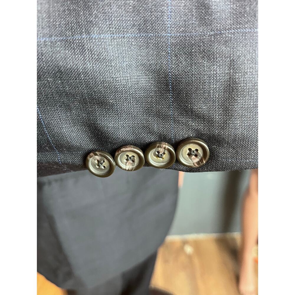 Lauren Ralph Lauren Mens Suit 38S 30L 100% Wool Charcoal 2 Button Classic - Picture 3 of 7